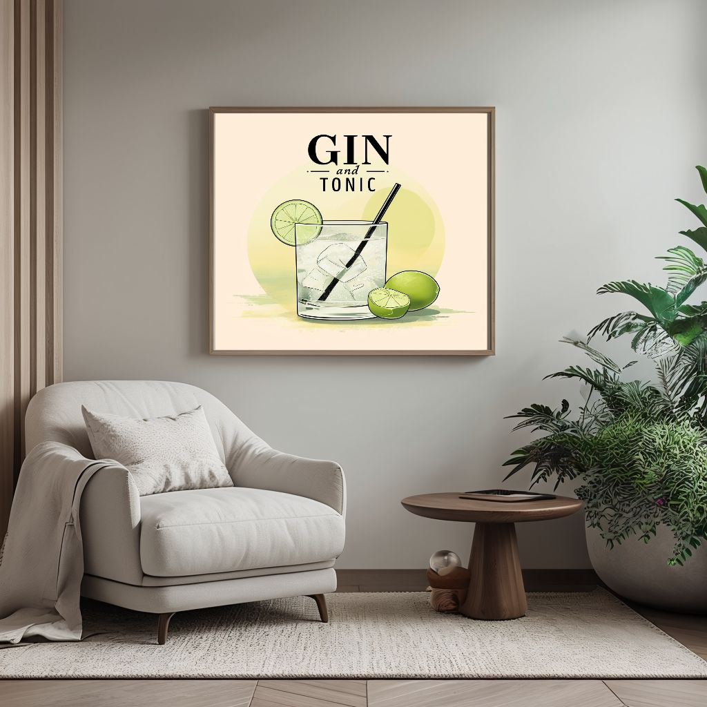 Gin & Tonic Digital Print